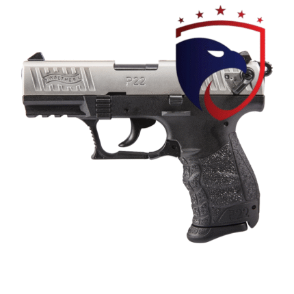 Pistola Semi-Auto P22Q 3.42” NICKEL Calibre 22LR WALTHER
