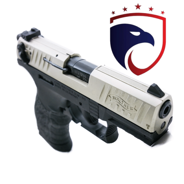 Pistola Semi-Auto P22Q 3.42” NICKEL Calibre 22LR WALTHER - Imagem 2